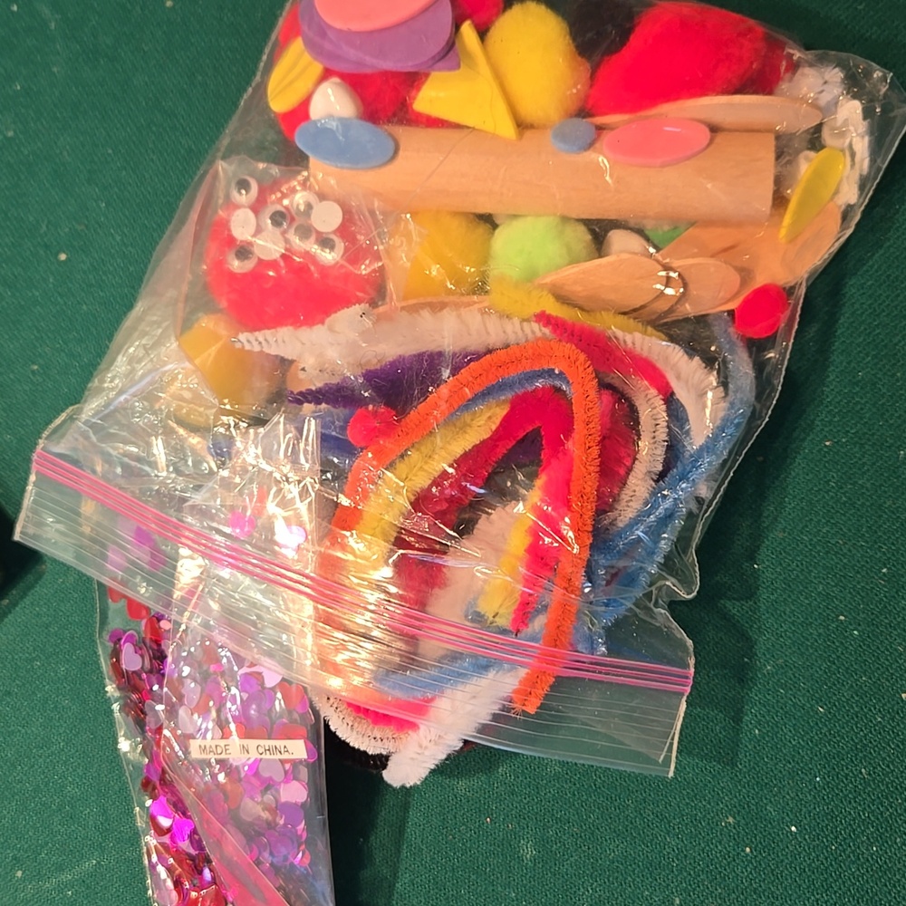Craft Supplies Assortment with Felt and Feathers - Picture 6 of 8
